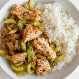 Black Pepper Chicken Rice