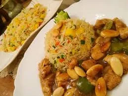 Chicken Almond with Rice